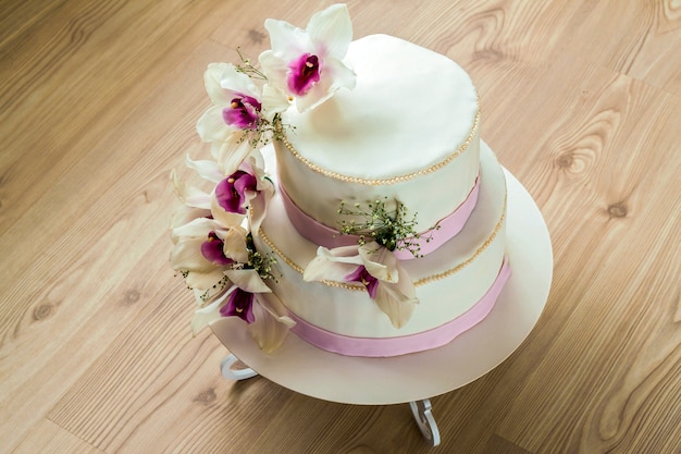 cake met bloemen