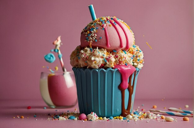 Foto cake pop milkshake treat