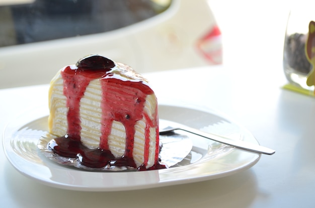 ケーキの甘くて美味しい食べ物