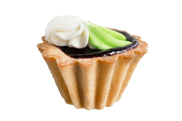 Cake tartlet isolated