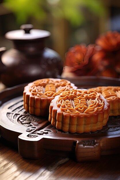 Photo a cake that has the word macaron on it