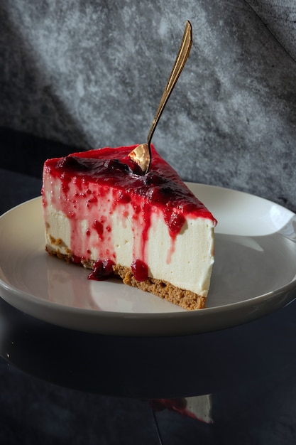 Cake in a white bowl