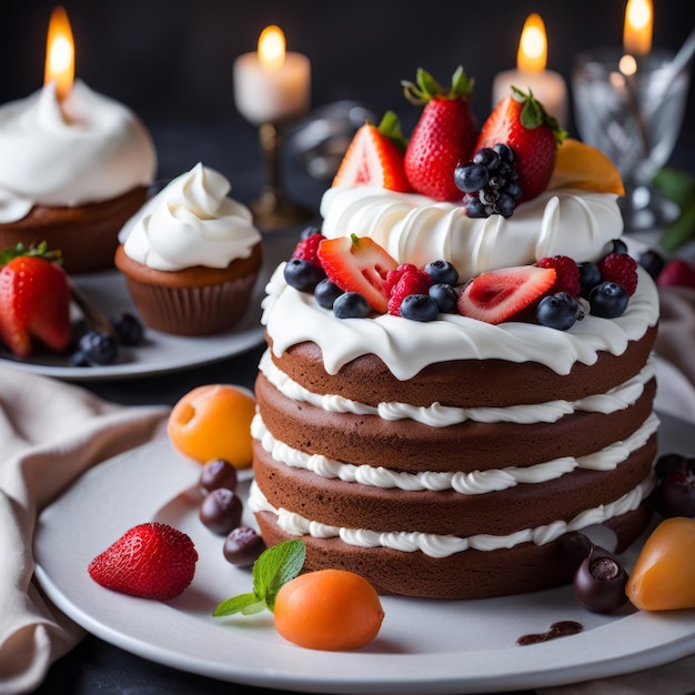 Cake with Berries