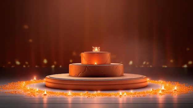 A cake with a candle on it