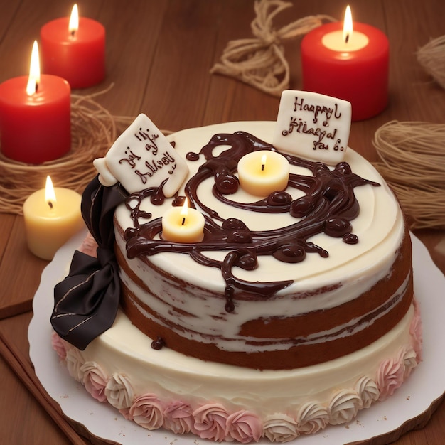 Cake with candles