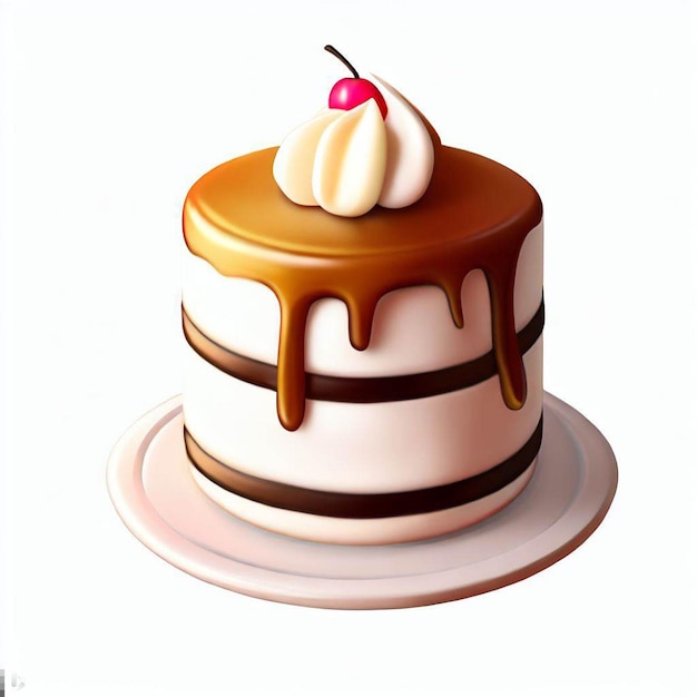 cake with cream frosting png transparent background