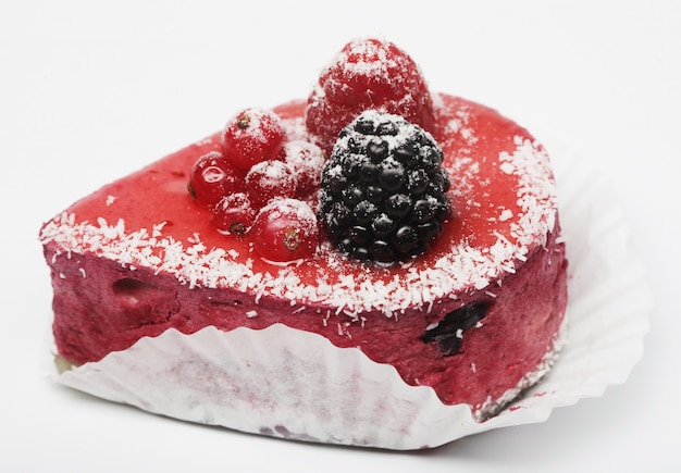 Cake with fresh berry