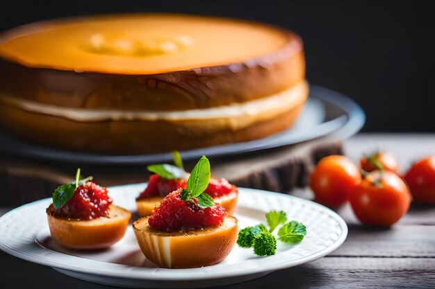 딸기 케이크와 접시 위에 케이크