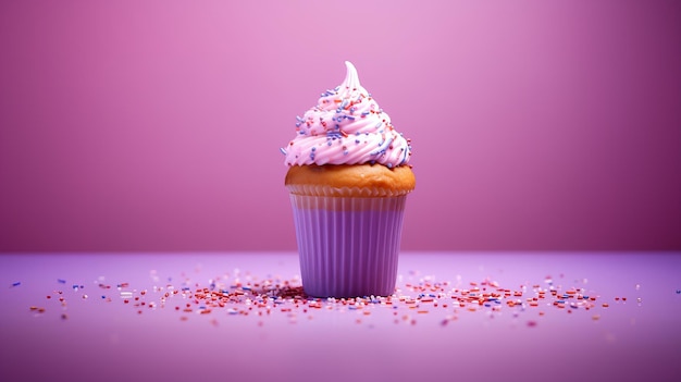 Photo cake with whipped cream