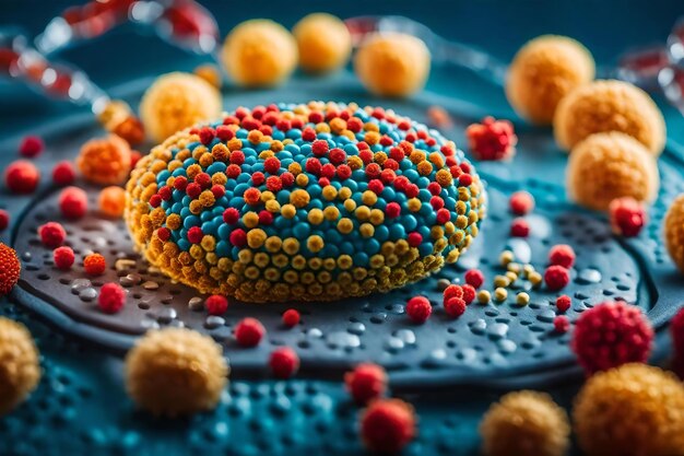 Photo a cake with the word sprinkles on it