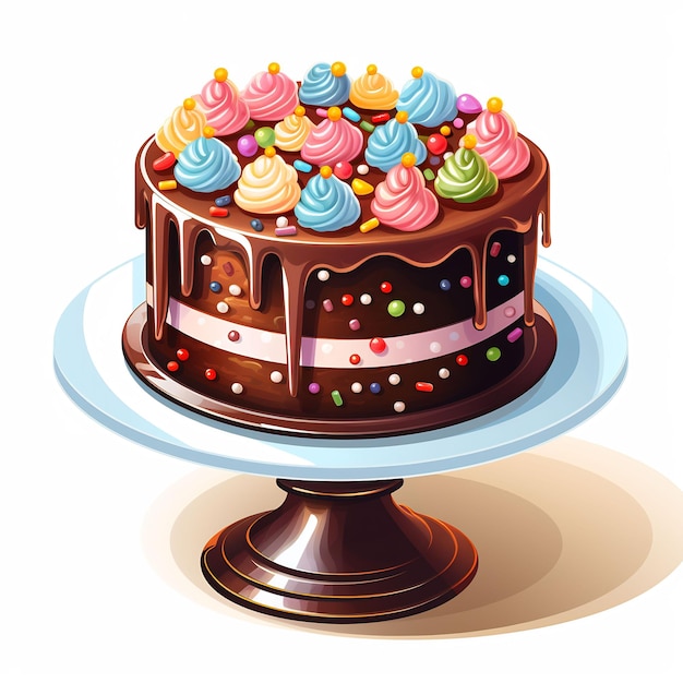 торт с надписью " Счастливого дня рождения "