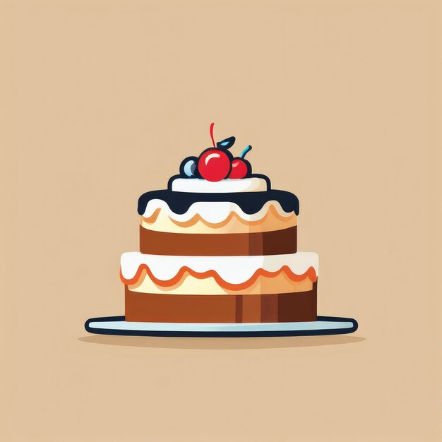 cakes logo vector icon clip art illustration 2d