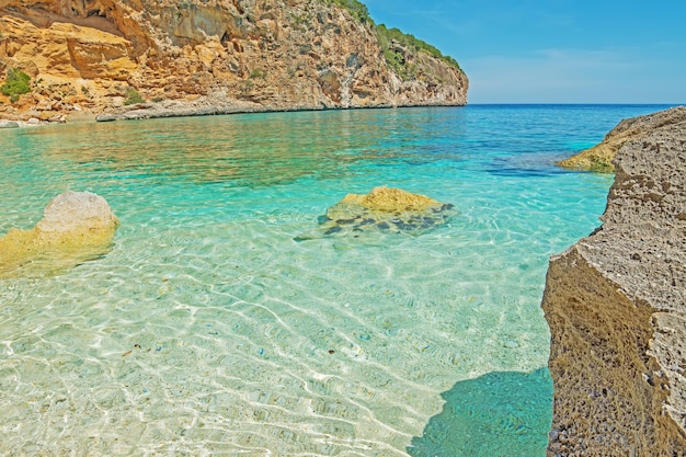 Cala Biriola on a clear day Sardinia