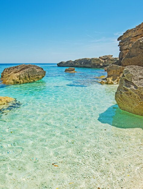 Cala Biriola on a clear day Sardinia