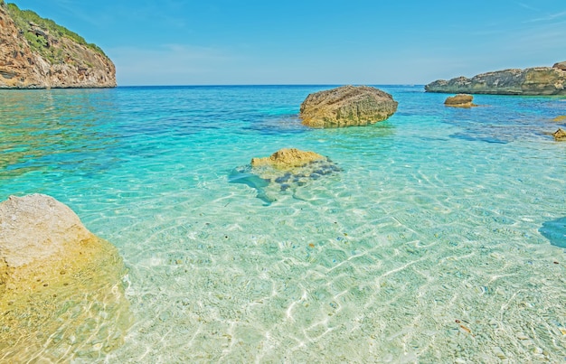 Cala Biriola on a clear day Sardinia