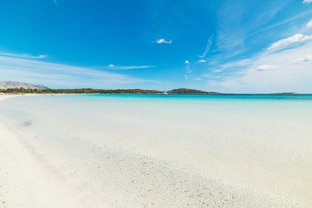 Cala brandinchi under a blue sky