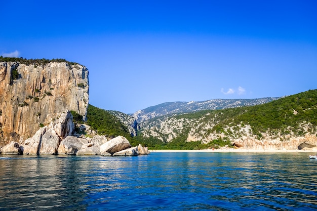 Cala Luna beach in Orosei Golf, Sardinia, Italy