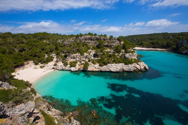 Cala Macarelleta in Menorca bij de Balearen