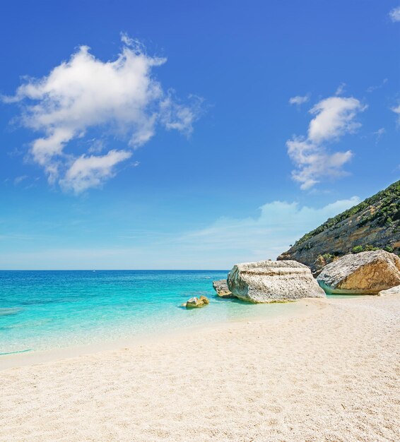 Cala Mariolu op een heldere dag Sardinië