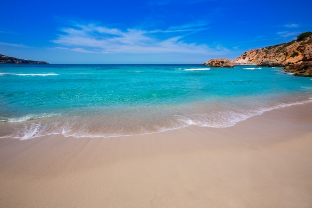 Cala Tarida in Ibiza-strand in de Balearen