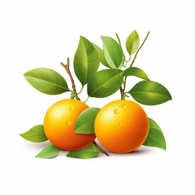 Calamondin isolated on White Background