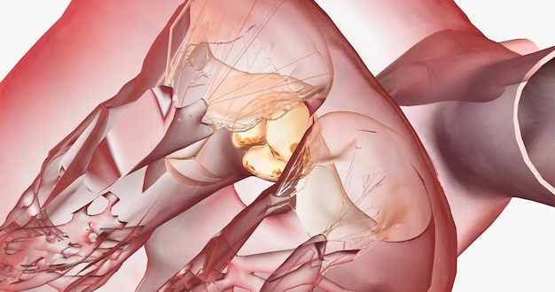 Calcified aortic valve cannot open completely