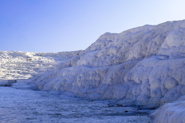 The calcium travertines at Pamukkale