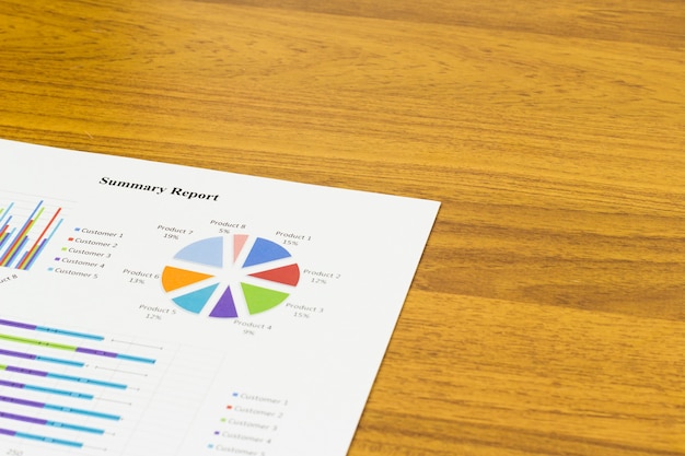 calculations, savings, finances and analysis of the market concept