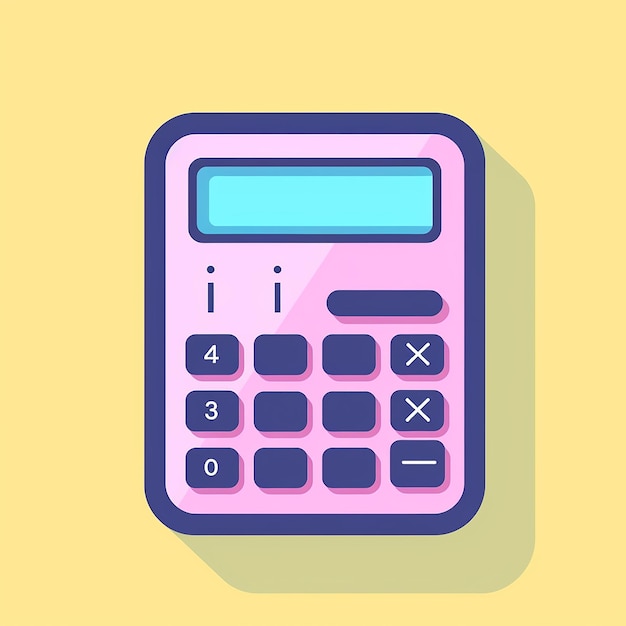 Foto calculator_buttons_modern_line_icon_vector_line>art