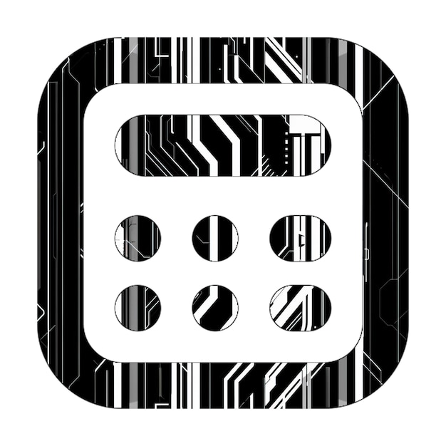 calculator icon black white technology texture