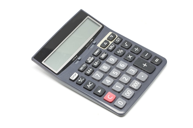 Calculator isolated on white background