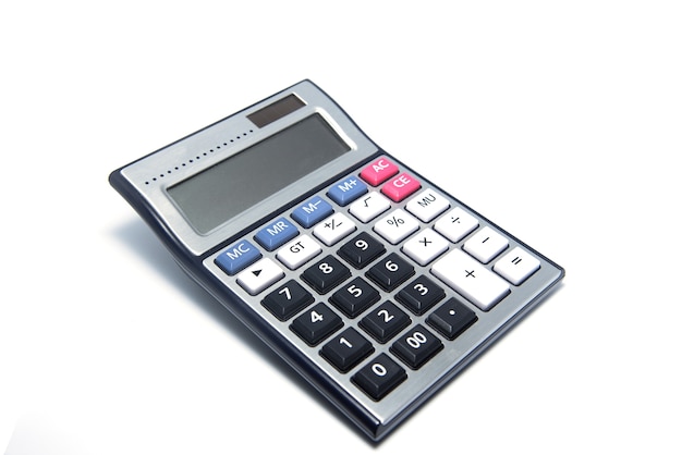 Calculator isolated on white background