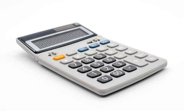 Calculator op witte achtergrond