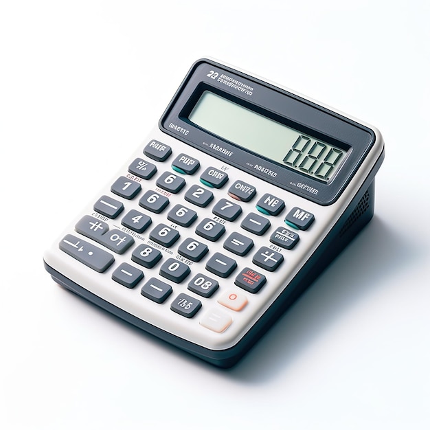 Calculators white background generated by artificial intelligence