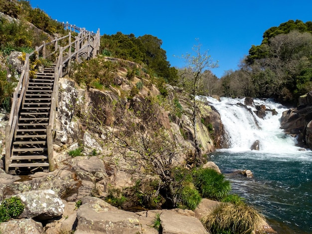 Caldeiras do Castro waterfall Muxia A Coruna Spain