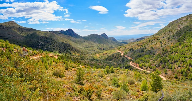 Calderona berg in valencia, spanje