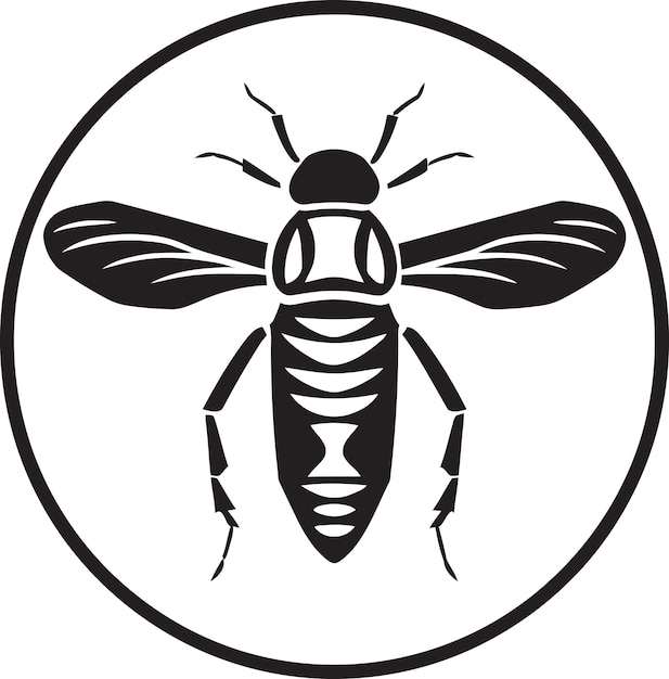 Caleidoscoop van termieten die op de loer liggen. Insectenbadge