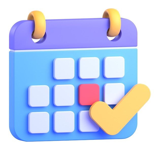 Calendar 3D icon