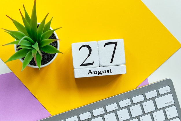 Calendar day of the summer month of August