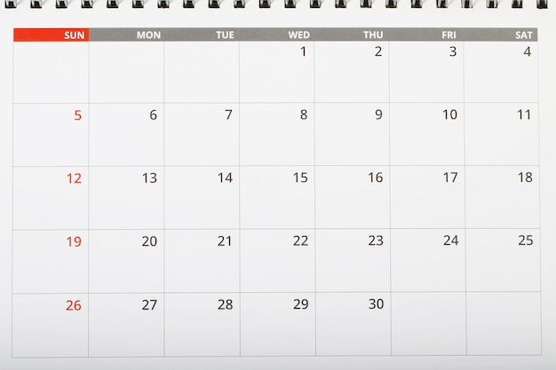 calendar empty copy space for text concept for busy timeline organize scheduleappointment and meeting reminder planning for business meeting or travel holiday planning concept