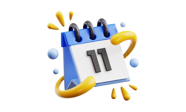 Calendar icon 3d