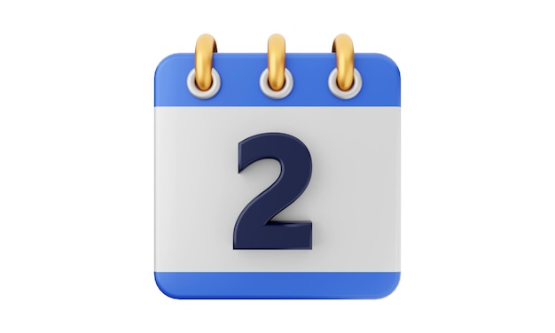 Calendar icon 3d