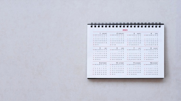 A calendar is on a white background