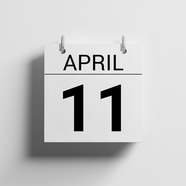 사진 4월 1일 날짜를 가진 날짜의 달력