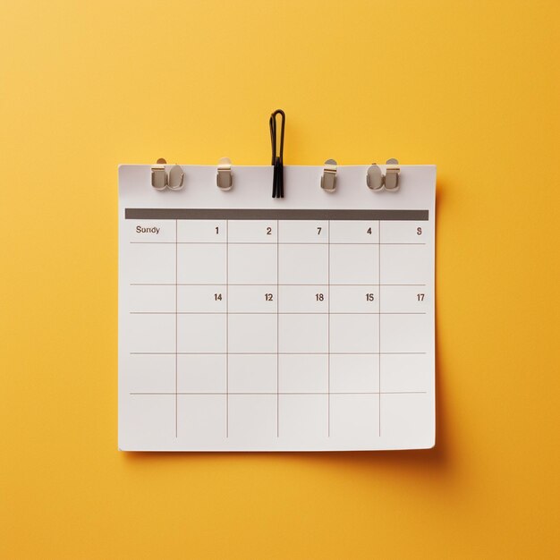 calendar for office workers