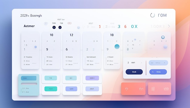 Foto calendario parete sito web layout ux design design futuristico