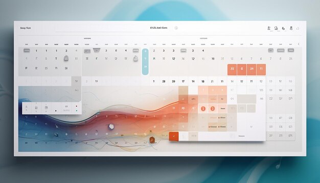 Foto calendar wall website layout ux design design futuristico