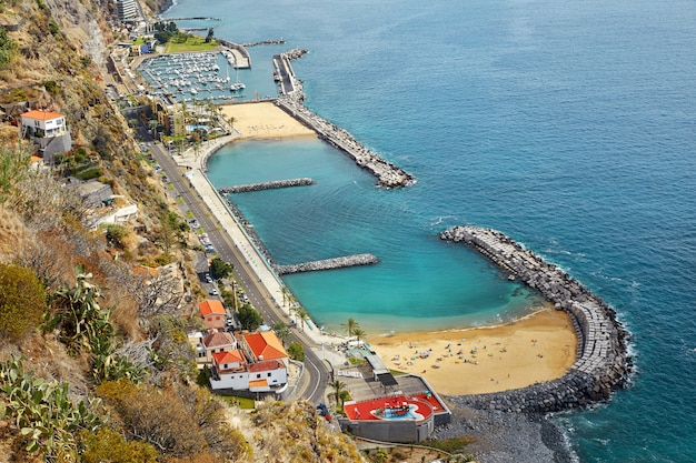 Calheta beach in Madeira Portugal