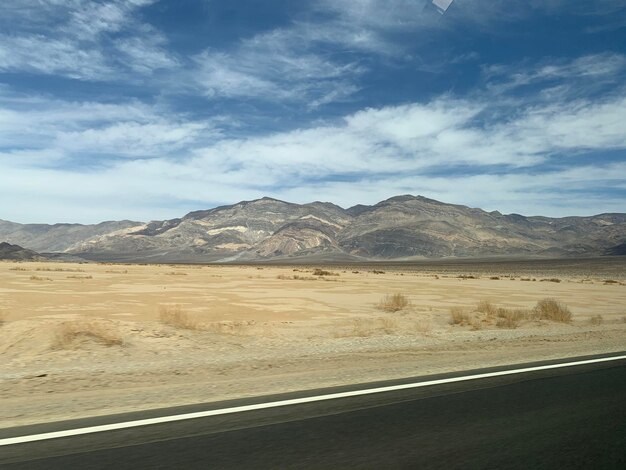 California desert and ountain landscape