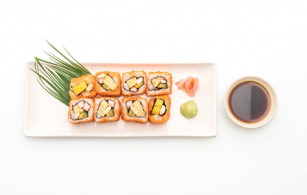 Photo california sushi roll - japanese food style